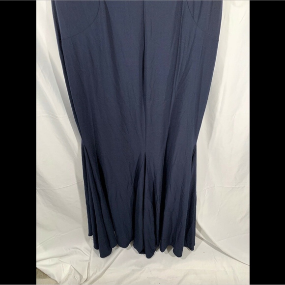 NWT $228 XSCAPE Lace Inset Mermaid Gown Navy‎ Blue - Picture 7 of 8